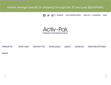 Tablet Screenshot of activpak.com